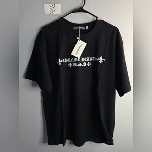 Chrome Hearts Black and White Graphic Tee